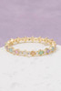 Fame Gold-Dipped Colored Cubic Zirconia Eternity Ring full view