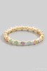 Fame Gold-Dipped Colored Cubic Zirconia Eternity Ring detail view