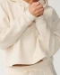 Rip Curl Cala Nights Textured Hoodie Natural Full detail