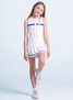 Lucky in Love Girls' Love is Bold Tank in White