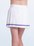 Lucky in Love Girls' Game On Pleated Skirt in White detail view