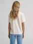Wrangler Women's Action Packed Rodeo Girlfriend Graphic Tee in Egret front view