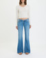 Daze Denim Women's Lowkey Low Rise Flare Jeans in First Crush back view