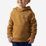 Burlebo Boys' Mallard Camo Dog Hoodie Light Brown Front