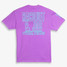 TYLER'S Youth Neon Block Tee Neon Violet/Neon Blue back view