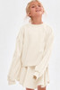 Good Girl Girls' Open Back Modal Knit Top in Cream
