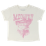 Tiny Whales Girls' Meowdy Tee in Natural front view