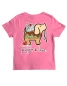 Puppie Love Girls' Ice Cream Pup Tee Azalea back view