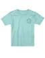 Puppie Love Girls' Aqua Camo Pup Tee in Celadon front view
