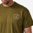 Burlebo Men's Wood Duck Tee in Hunter Green side view