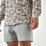 Burlebo Men's Thermal Hoodie in Classic Deer Camo detail view