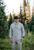 Burlebo Men's Thermal Hoodie in Classic Deer Camo fabric detail