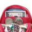 Packed Party Mini Clear Bow & Jewels Confetti Backpack Bag Charm close-up