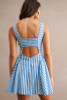 Mable Women's Stripe Mini Dress back view