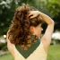 Model styling Handker Royce Bandana B155 as accessory