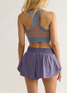 FP Movement Women's Go To Stripe Sports Bra Frosty Combo close-up