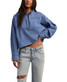 Free People Women's Celeste Quarter Zip Pullover Salsa back view