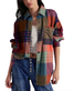 Free People Ashley Plaid Shirt Screenshot fabric close-up