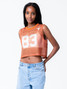 Established & Co. Women's University of Texas Vintage Practice Jersey colorway 045 graphic close-up