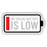 Stickers NW Social Battery Sticker design