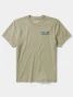 Duck Camp Men's Bucket List T-Shirt in Vintage Khaki front view