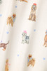 PJ Salvage Meet Me in Pawris Dog Pajama Top Ivory fabric swatch