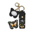 Midnight Garden Lip Balm Holder Key Chain