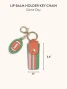 Game Day Lip Balm Holder Key Chain