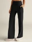 Beyond Yoga Women's Spacedye™ Laid Back Wide Leg Pants Darkest Night waistband detail