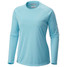 Columbia Women's PFG Tidal Tee II Long Sleeve Tee - Clear Blue/White