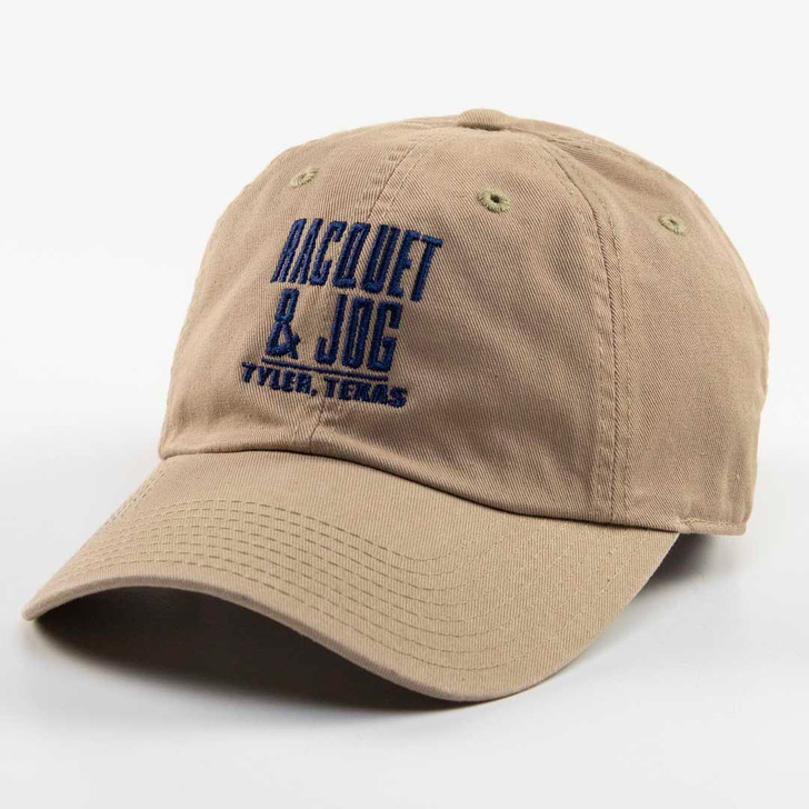 Khaki/Navy Racquet & Jog Cap