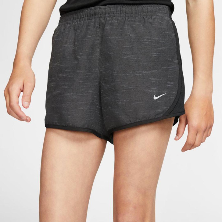Girls Nike Dri-FIT Tempo Running Shorts - Heather / Black