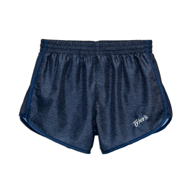 Girls' Heather Racer Shorts - Navy/Grey