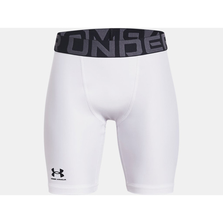 Under Armour Boys' HeatGear Armour Shorts - White / Black