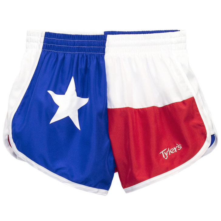 Women's Texas Flag Racer Shorts - Red/White/Blue