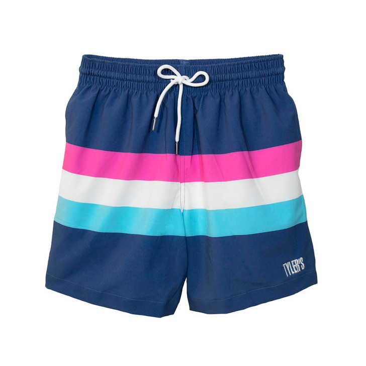 TYLER'S Boys' Volley Shorts - Kauai Stripes