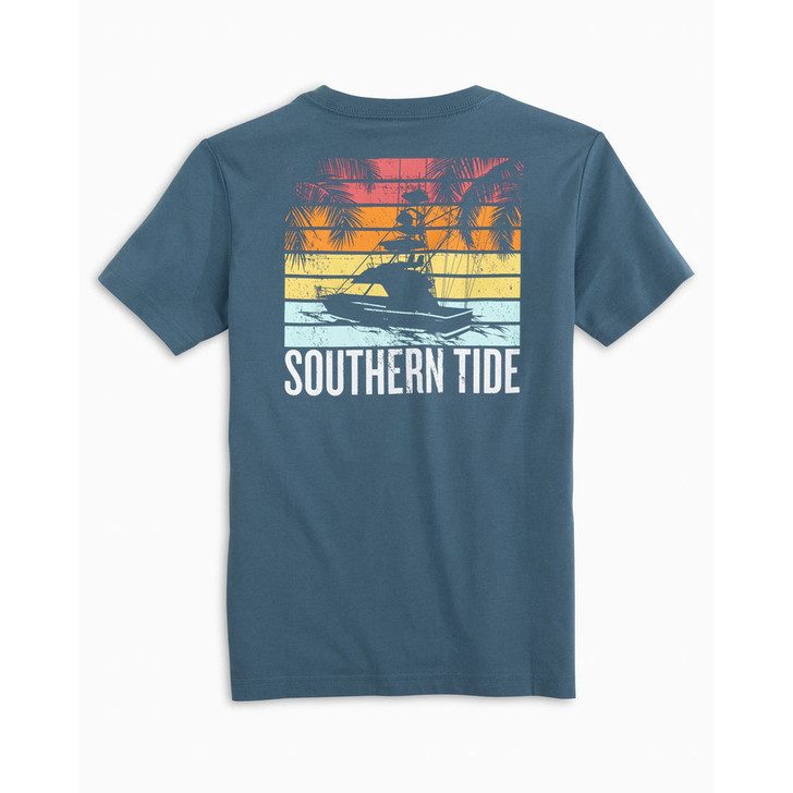 New Southern Tide Boy's Sunset Sailing T-Shirt $ 25