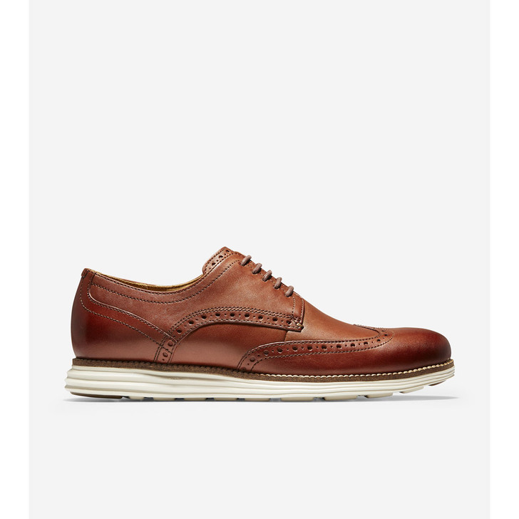 New Cole Haan Men's ØriginalGrand Wingtip Oxford Shoes - Woodbury Leather/ Ivory $ 159.99