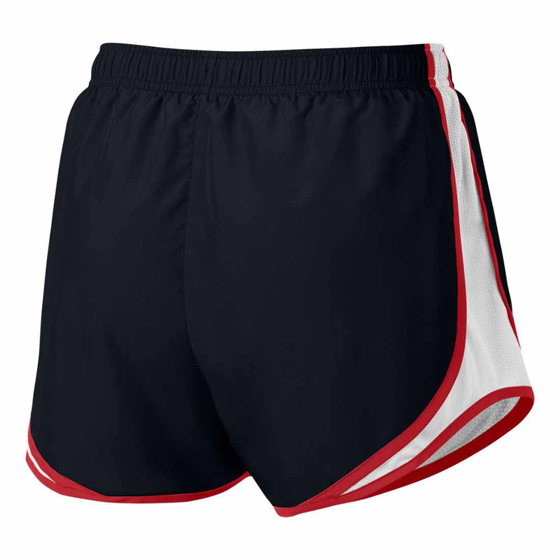 white and red nike shorts