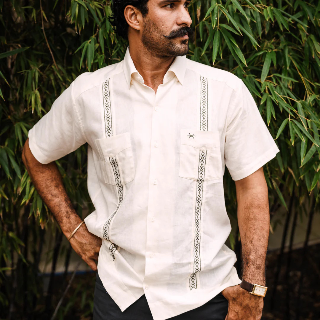 guayabera dress shirt SS you can personalize the style and fit of the Cuban shirts to suit your tailoring requirements. Men's 100% Linen Guayabera Long