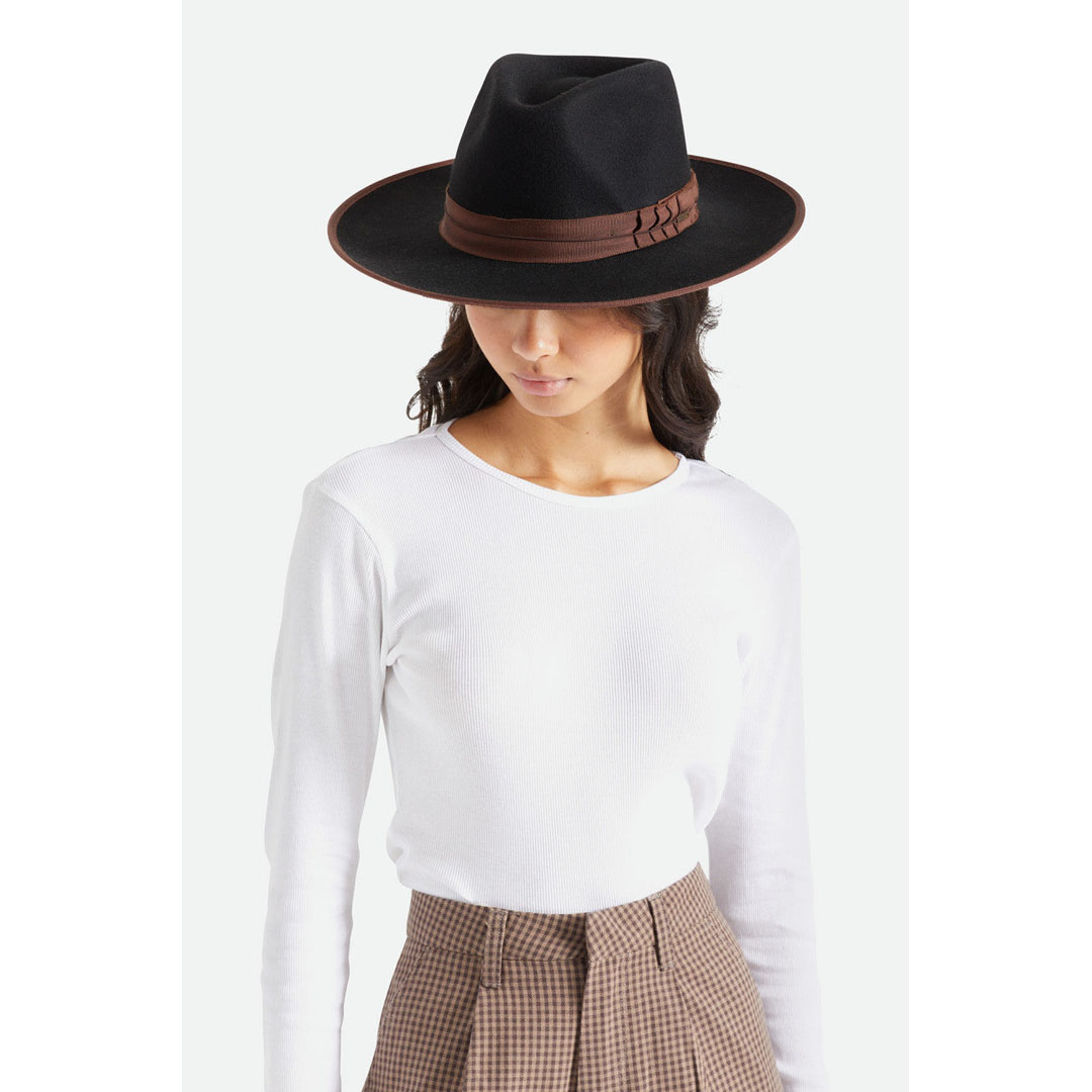 Brixton Reno Felt Fedora Hat | TYLER display picture 1