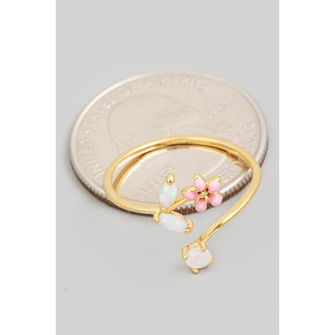 Fame Open Flower Vine Twist Ring | TYLER'S