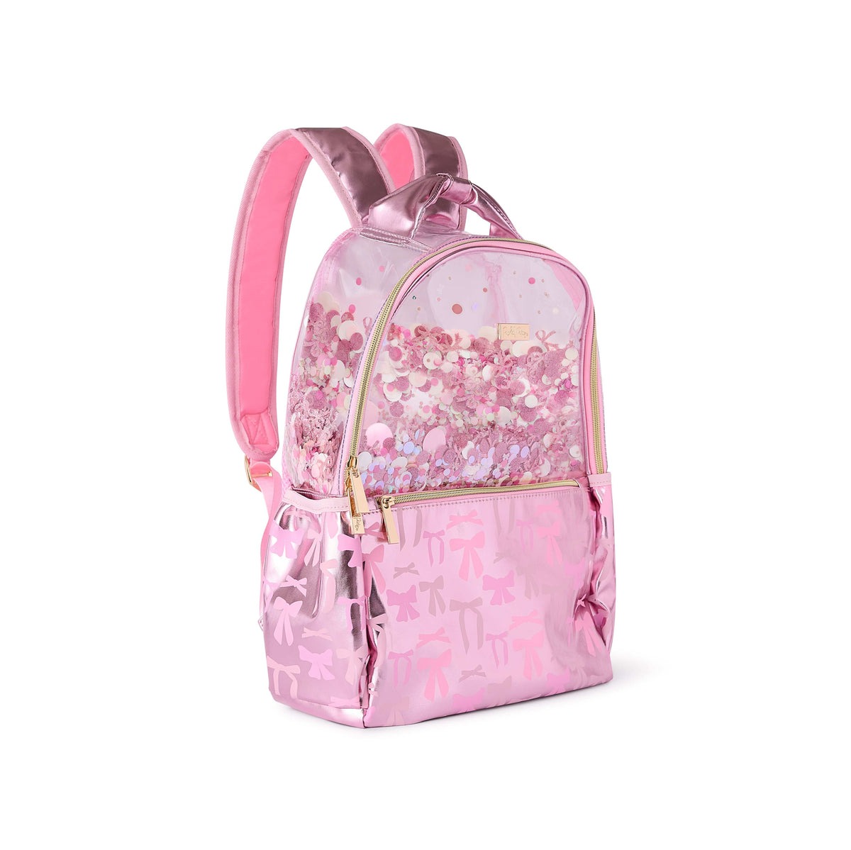 バッグ threetimes Acorn backpack(pink) Packed Party Confetti & Bows Backpack | TYLER'S