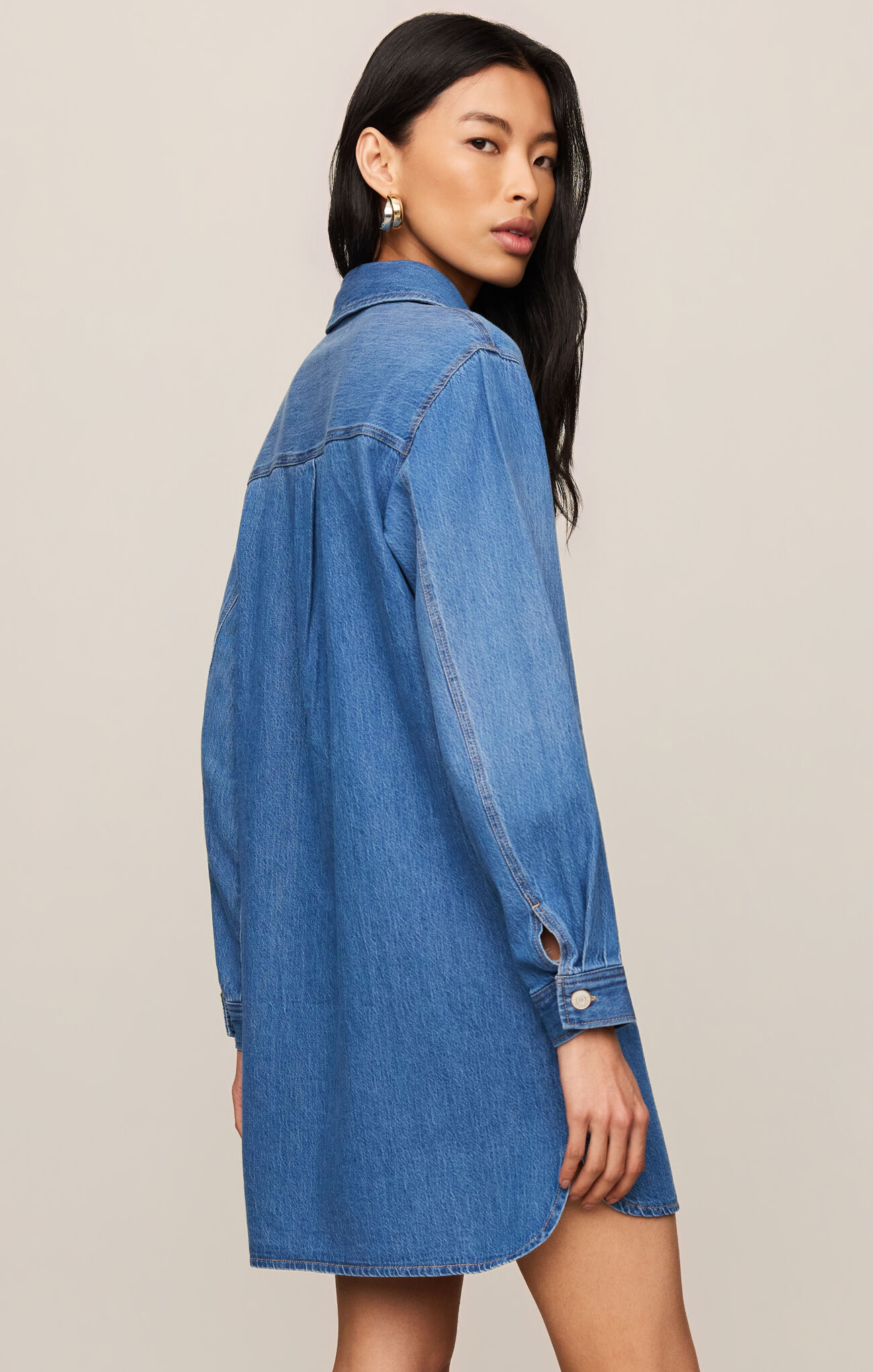 ちー　L' Or Volume Shirt Dress Z Supply Women's Lucie Denim Dress | TYLER'S