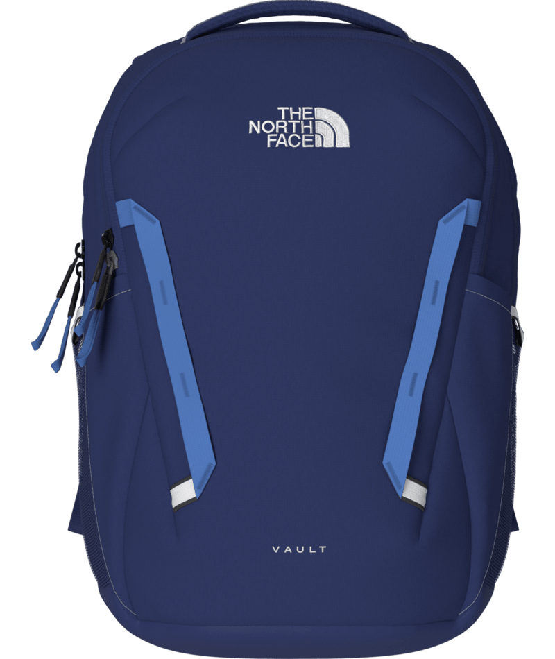 navy and white north face backpack The Recon TNF Black/TNF Black a large main compartment for books and binders The North Face Vault Backpack