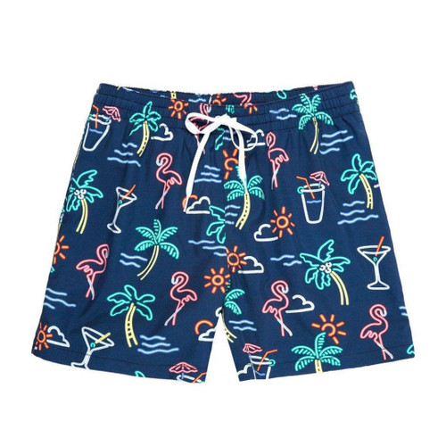 Chubbies Chubbies Men's Neon Lights Volley Shorts - Navy $ 69.5 | TYLER'S