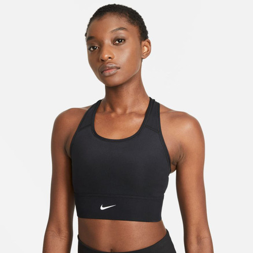 Nike Swoosh Women's Medium-Support Longline Sports Bra - Black