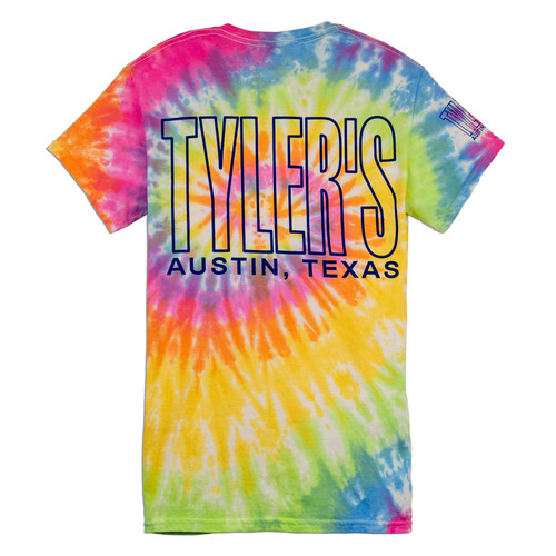 Youth Royal Texas Rangers Tie-Dye T-Shirt Size: Large