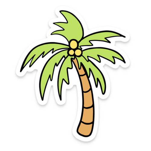 Planner Stickers  Palm Tree Doodles – White Deer Stationery