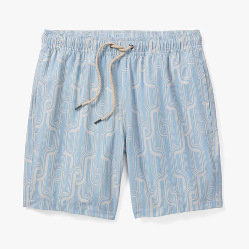 Fair Harbor Men's The Bayberry 7" Swim Trunks Mist Ocean Current